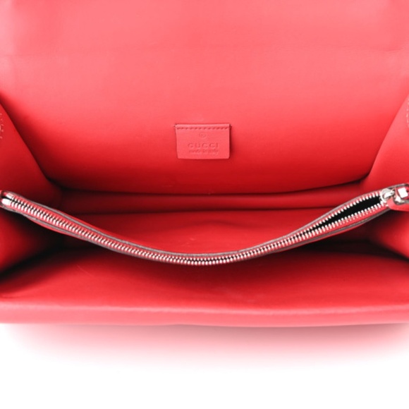 GUCCI  Suede Vitello Velvet Medium Dionysus Shoulder Bag Vulcanic Red - Picture 5 of 12
